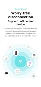 2025 Golden Security 10 pulgadas Zigbee y puerta de enlace <span class=keywords><strong>Bluetooth</strong></span> con control de voz Alexa incorporado Tuya Smart Home System pantalla grande - Product Image 6