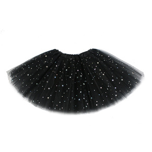 Adult Women's Tutu <strong>Skirt</strong> - 3-Layer Tulle Star &amp; <strong>Sequin</strong> Princess Puffy Party <strong>Skirt</strong> for Stage Performance Costume - Product Image 4