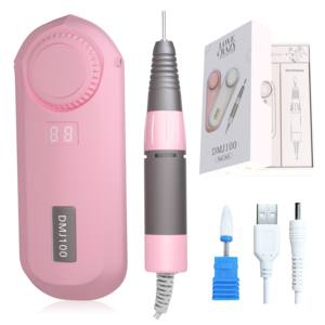 Máquina de Taladro de Uñas Portátil Recargable <span class=keywords><strong>Love</strong></span> <span class=keywords><strong>Crazy</strong></span> DMJ-100 de 35000 rpm para Manicura y Pedicura - Product Image 1