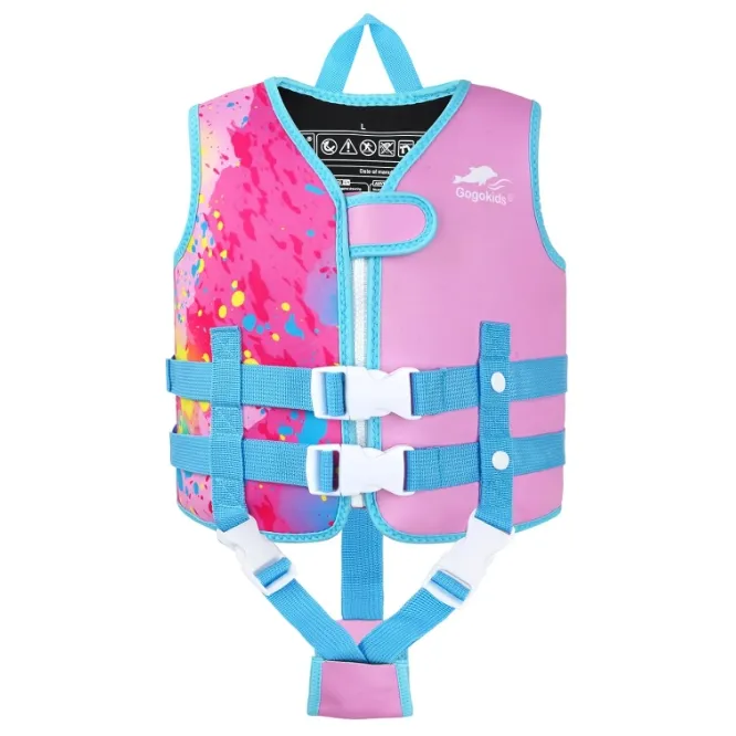 New Arrive Gogokids Swim Trainer Vest EPE Neoprene Floating Kids Swimming Aid Paddle Swim Vest Jacket For Learning Life Vest