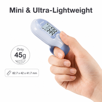 Mini thermomètre frontal infrarouge sans contact, thermomètre médical numérique, lecture rapide en 1 seconde pour bébé et adulte