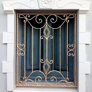 Conception personnalisée de grilles de fenêtre en fer de style <span class=keywords><strong>moderne</strong></span> en acier inoxydable fixe ouvert avec des motifs de défilement traditionnels pour les hôtels et les hôpitaux - Product Image 5