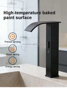 Robinet de lavabo intelligent à capteur infrarouge en laiton, design moderne haut de gamme, vente en gros - Product Image 5