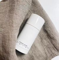 Tube de déodorant en plastique rond à visser, 15 ml, 30 ml, 50 ml, 75 g, noir, blanc, rose, noir, contenant vide pour bâton de déodorant en plastique