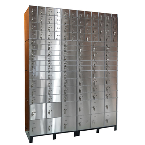 Thép không gỉ an toàn hộp tiền gửi với nhung trái phiếu hộp và JZ-01 khóa chìa khóa kép - Product Image 1