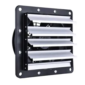 <span class=keywords><strong>Ventilateur</strong></span> mural d'extraction industriel, 24 pouces, avec volet roulant, à vitesse unique, noir - Product Image 1