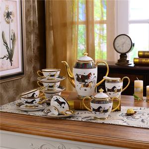 Promotion 15 pièces Ensemble de tasses à café et à thé en porcelaine Royal Horses nordique pour la décoration de la maison - Product Image 1