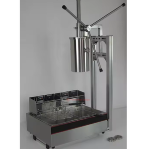 Churros comerciales de alta capacidad, Churrera eléctrica de acero inoxidable 304 con 3 moldes para tienda de aperitivos, camión de comida - Product Image 3
