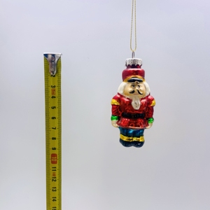 Prix bon marché <span class=keywords><strong>Casse</strong></span>-Noisette de Noël soufflé décorations suspendues de Noël décorations en verre de fête d'arbre de Noël d'hiver - Product Image 6