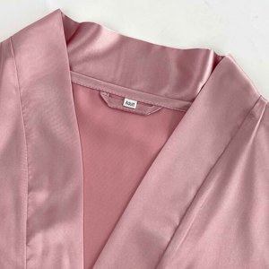 Sang Trọng Áo Cưới Cô Dâu Phù Dâu Rắn Cộng Với Kích Thước Satin Lụa Thoáng Khí Mềm Mại Thanh Lịch Đầy Đủ Chiều Dài Dài Tay Áo 12 Màu Sắc Phụ Nữ - Product Image 4