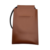 Tas dompet ponsel kulit, dompet kacamata kulit kualitas tinggi, tas bahu