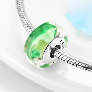 Abalorios de Plata de Ley 925 con Cristal de Murano <span class=keywords><strong>Chamilia</strong></span>, Separadores para Pulseras y Joyería - Product Image 4