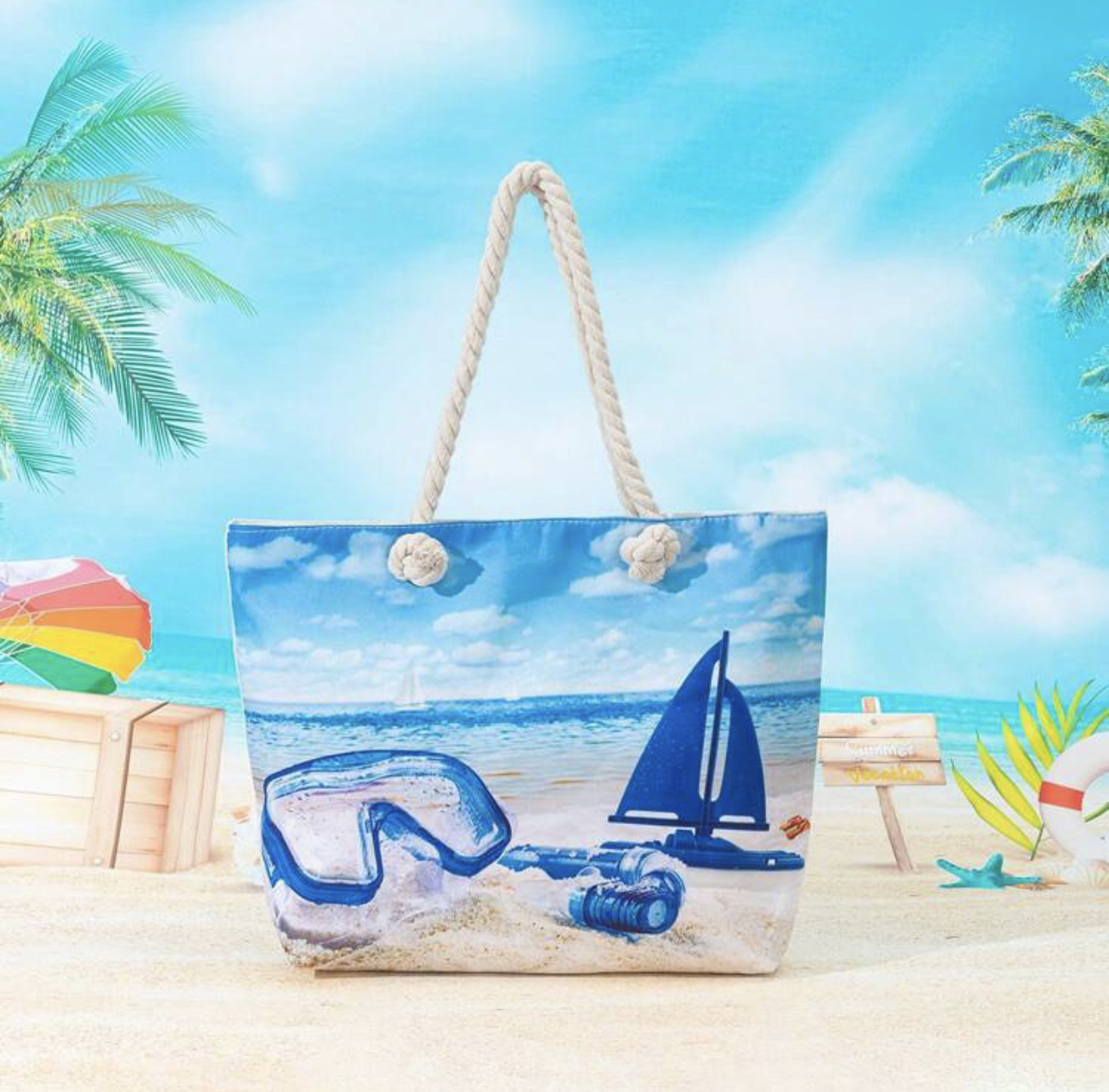 Customizable Bahamas Souvenir Beach Bags Wholesale Available