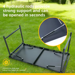 Wholesale Tactical <b>Table</b> <b>Outdoor</b> Foldable Hydraulic Rod Lightweight Portable Camping Picnic <b>Folding</b> Tea - Product Image 6