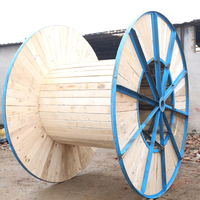 Bobinas de Acero y Madera Reforzadas WDT-1000 para Embalaje de Palets, Estándar de Exportación, Gran Capacidad, para Telecomunicaciones