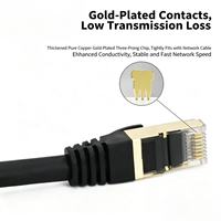 Kabel Patch SFTP Berpelindung Ganda Kategori 8 Pra-Terterminasi untuk Pusat Data 10-Gigabit Penggunaan Dalam/Luar Ruangan