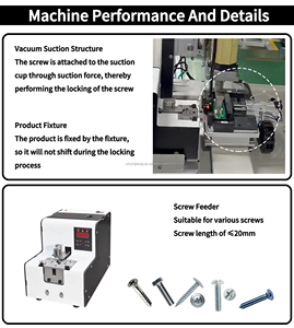 Machine de vissage automatique à six axes à grande vitesse avec aspiration, 1,5 seconde par vis, garantie 1 an - Product Image 3