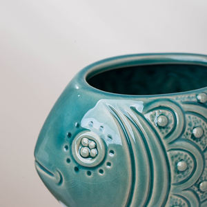 YUANWANG魚の形セラミック植木鉢植木鉢 & プランター多肉植物ポットセラミック - Product Image 6