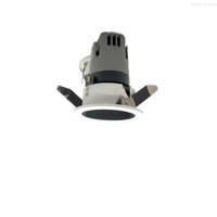 Spot LED circulaire anti-éblouissement 90 mm, CRI 90 élevé, cadre étroit, design moderne en aluminium, indice de protection IP65, trois couleurs, pour la maison et le bureau