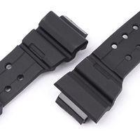 Bracelet en caoutchouc noir respirant et élastique de haute qualité pour montre de sport Casio GWF-1000 Series, en FKM et acier inoxydable argenté, vente en gros