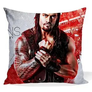 Phổ Biến WWE Roman Reigns Polyester Pillowcase Sofa Xe Bed Pillowcase Cushion Cover Trang Trí Nội Thất 45*45Cm