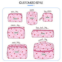 Sac cosmétique imperméable transparent à double couche en PVC, fermeture à glissière, poignée souple, grande capacité, portable, écologique, multifonction