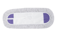 Recharge de tête de vadrouille plate en polyester sergé de 60cm de grande surface, vadrouille à poussière en coton remplaçable pour le nettoyage des sols vente en gros
