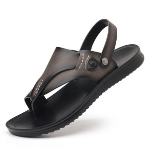 Sandales décontractées pour hommes 2025, bout ouvert, semelle extérieure en PU, semelle intermédiaire en EVA, chaussures de plage à enfiler pour l'été - Product Image 5