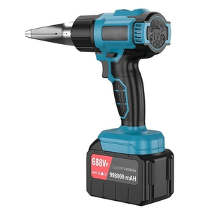 <span class=keywords><strong>Pistola</strong></span> de <span class=keywords><strong>Calor</strong></span> Eléctrica Industrial de 21V con Batería de Litio, Temperatura Ajustable, Inalámbrica, para Envoltura Termoencogible y Soldadura - Product Image 1