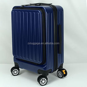Valise à bagages de cabine Harshell Spinner Wheels de couleur rose approuvée par la compagnie aérienne avec serrure TSA et compartiment avant - Product Image 6