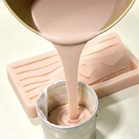 Caoutchouc de silicone liquide à dureté ultra-faible, couleur chair 0 Shore, pour la fabrication de peaux de robots et de modèles de pratique médicale