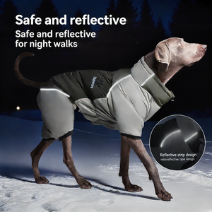 Grensoverschrijdende winter nieuwe hondenkleding outdoor grote honden windjack koudebestendig warm comfortabel huisdierkleding - Product Image 3