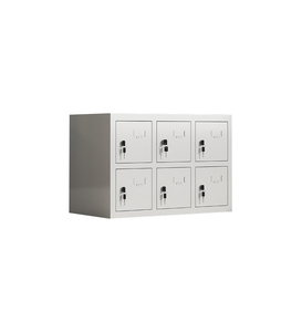 <span class=keywords><strong>Casier</strong></span> de rangement <span class=keywords><strong>pour</strong></span> téléphones portables à 6 portes durable avec serrure à clé en acier, école, bureau, usine, armoire de rangement <span class=keywords><strong>pour</strong></span> téléphones portables - Product Image 1