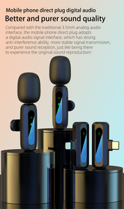 Micrófono Inalámbrico Syncmic SX3 2.4G, Micrófono de Solapa <span class=keywords><strong>con</strong></span> Monitoreo de Latencia Cero, Micrófono para Teléfono para Vlog Tiktok, Micrófonos Inalámbricos - Product Image 4
