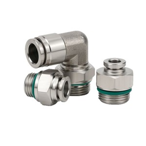 Acoplador rápido neumático Sayu, conector de manguera de aire con rosca G de acero inoxidable 304 con anillo de sellado para uso industrial - Product Image 2