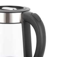 2025 bouilloire électrique sans fil en verre borosilicate transparent populaire avec arrêt automatique à usage domestique