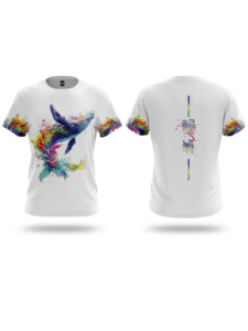 OEM Night Glow Tshirt Impression personnalisée Logo graphique Lumineux de luxe Illumination T-shirts Toutes tailles T-shirts pour hommes - Product Image 4