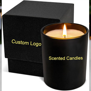 Candle Candles Set Highly Premium Rose/Sandalwood Candle All Natural Soy Scented Candles Set With Matte Black Gift Box