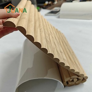Panneaux muraux en bois rainurés, revêtement intérieur incurvé, panneau MDF flexible peignable pour un <span class=keywords><strong>traitement</strong></span> mural résidentiel de luxe - Product Image 5