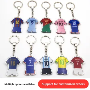 Llavero de Jersey con Estrella de Dibujos Animados 2026, Regalo de Fútbol Acrílico Personalizado para Aficionados, París Liverpool - Impresión Digital - Product Image 4