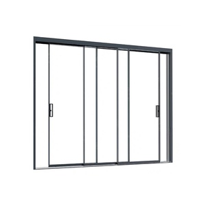 <span class=keywords><strong>Porte</strong></span> <span class=keywords><strong>coulissante</strong></span> en aluminium moderne avec système de glissière fluide, verre trempé de sécurité, cloison <span class=keywords><strong>intérieure</strong></span>, <span class=keywords><strong>isolation</strong></span> <span class=keywords><strong>phonique</strong></span> - Product Image 3