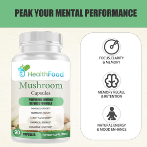 Capsules de champignons OEM ODM avec Crinière de lion pour le soutien immunitaire et l'amélioration de l'énergie, Capsules de champignons Agaricus Blazei - Product Image 5