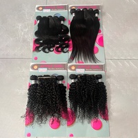 Lot de Cheveux Brésiliens avec Closure – Pack Économique de Cheveux Humains Brésiliens en Gros avec Closure en Dentelle 4x4 et 5 Bundles