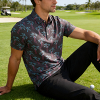 Ropa de Golf Ligera para Hombre, de Secado Rápido, Transpirable, Resistente a los Rayos UV y que Absorbe la Humedad, para Deportes al Aire Libre