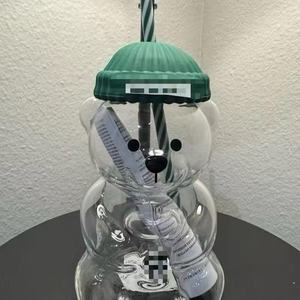 <span class=keywords><strong>Tazza</strong></span> di paglia di nuovo <span class=keywords><strong>orso</strong></span> 2025 tazze da caffè carine tazze di vetro orsi per regali da ufficio - Product Image 1