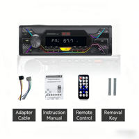 Reproductor MP3 para Auto con 6 Canales RCA 7388, Teclado RGB + Pantalla LCD con Retroiluminación Blanca, Doble USB, FM, BT, TF, Audio para Auto