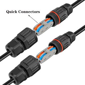 Connecteur étanche IP68 pour câble, connexion rapide, connecteur étanche 2/3 broches, sans soudure, câblage de <span class=keywords><strong>lampe</strong></span> LED, étanche à la pluie, terminal extérieur - Product Image 3