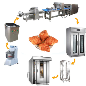 Croissant Puff Pastry bột sheeter máy đứng loại cho hiệu quả Croissant làm bánh mì thiết bị sản xuất - Product Image 1