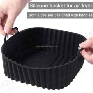 Casserole en silicone pour <span class=keywords><strong>friteuse</strong></span> à air, réutilisable et alimentaire avec logo personnalisé AOJA Doublure de panier pour <span class=keywords><strong>friteuse</strong></span> à air - Product Image 5