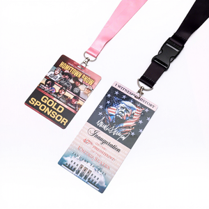 Lanière personnalisée avec carte PVC, toutes tailles, toutes couleurs, tout logo, pour événements professionnels et activités <span class=keywords><strong>de</strong></span> marketing <span class=keywords><strong>de</strong></span> marque - Product Image 1